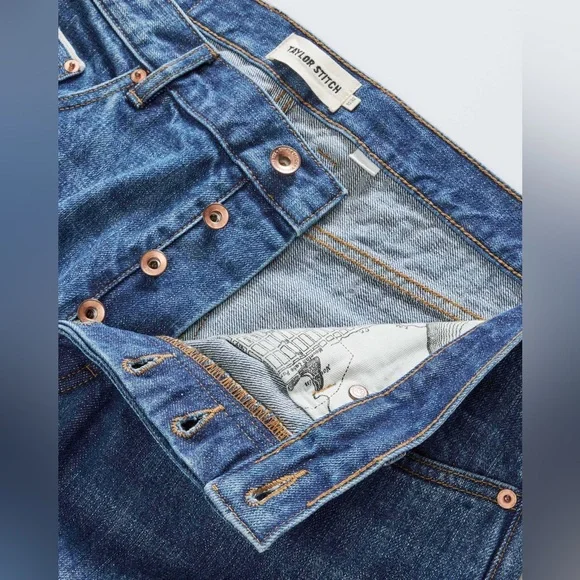 NWT Taylor Stitch The Democratic Jean
in Mid Wash Organic Selvedge - Picture 8 of 15